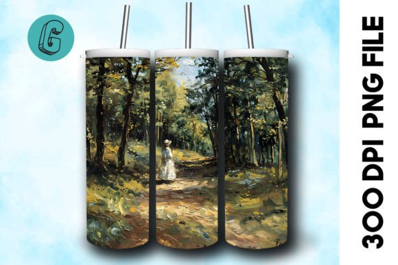 3D Oil Paint Forest Tumbler Wrap 33: Elevate Your Visual Identity