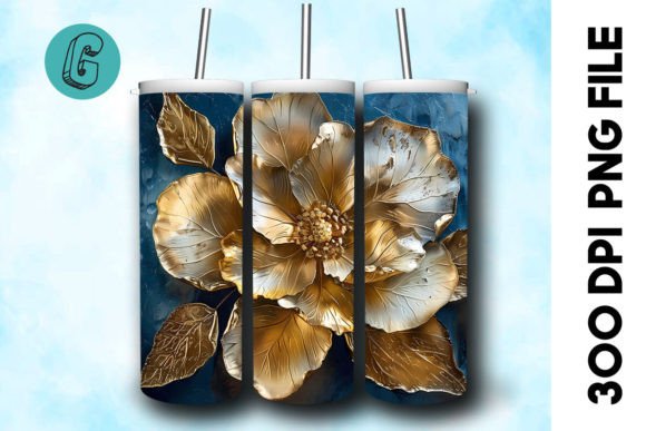 3D Oil Paint Gold Flower Tumbler Wrap 36: A Professional Assessment for Creative Applications