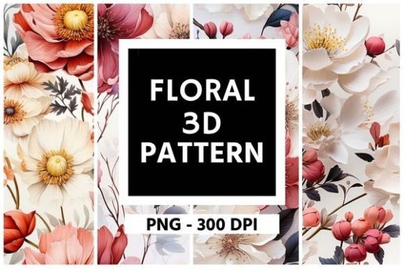 Floral Pattern Blossoming in 3D