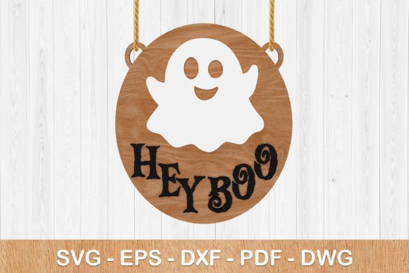 Hey BOO Halloween Laser Cut 3D SVG: Transform Your Seasonal Projects with Professional-Grade Digital Files