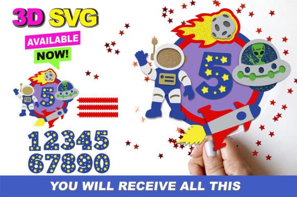 Space Ovni Cake Topper 3D SVG: A Strategic Asset for Creative Workflows