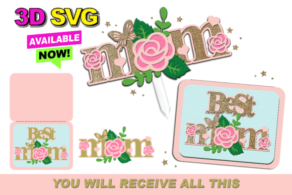 Transforming Mothers Day Card and Topper 3D SVG Designs into Tangible Treasures