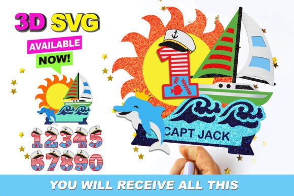 Transforming Nautical Cake Topper 3D SVG into a Digital Asset for Modern Creators