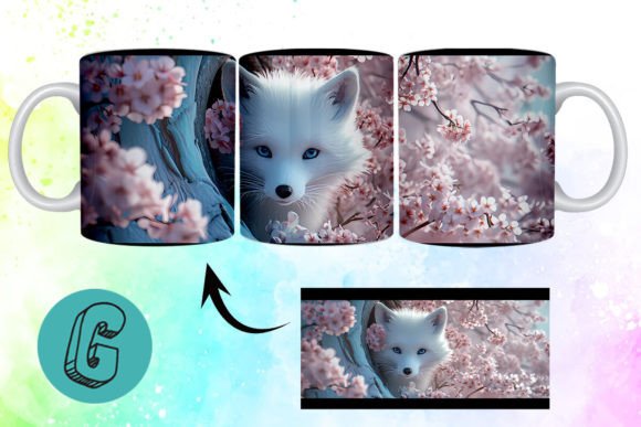 Unlocking Creative Potential with the 3D Valentine Fox Floral Mug Wrap 11